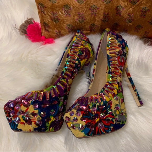 Steve Madden Ditzy Sparkling Dress High Heel Pump - Picture 4 of 12